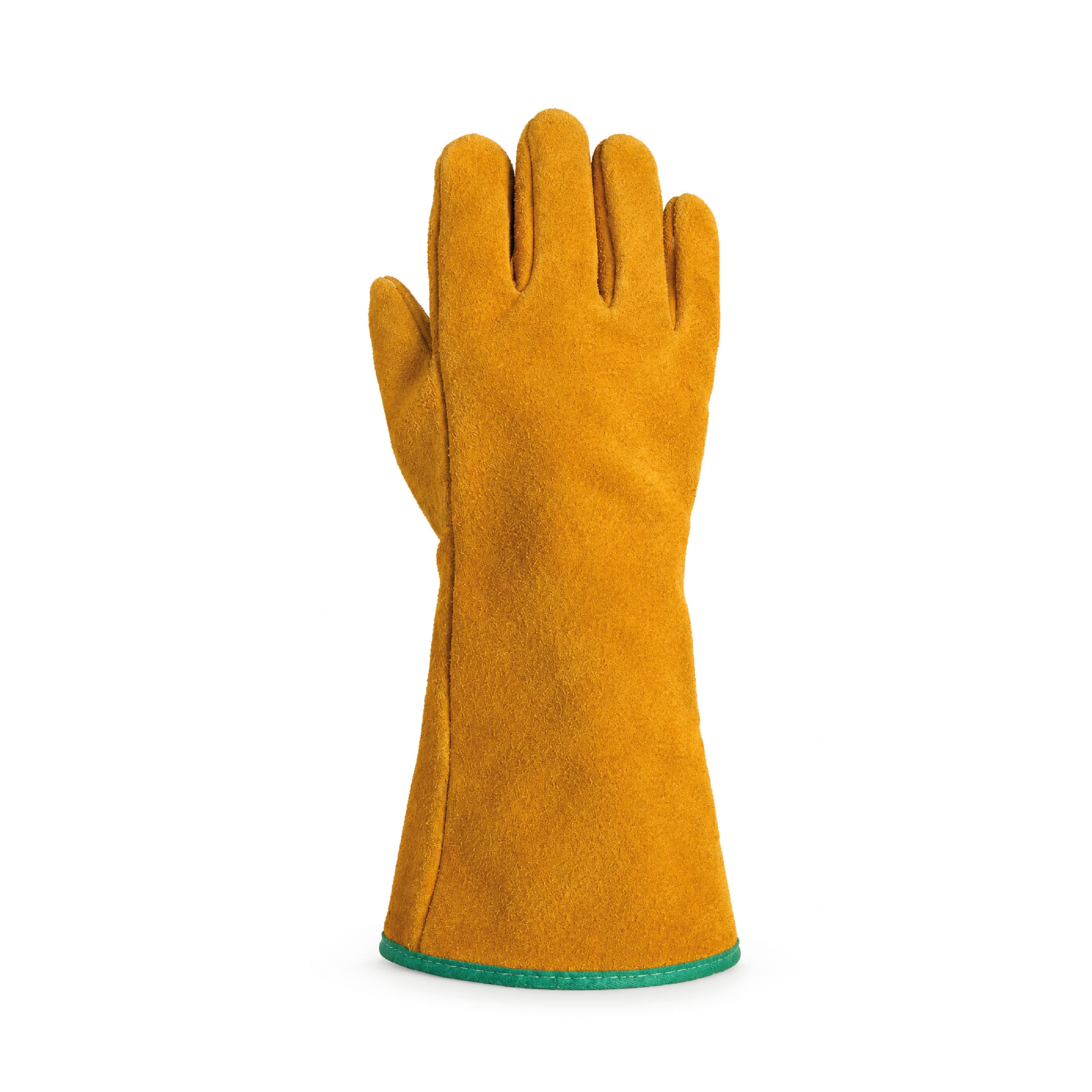 Imagen - GUANTE SOLDADOR DESCARNE FORRADO COSTURA KEVLAR CERT.