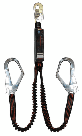 Imagen - COLA DE AMARRE DELTA CV1026EA ELASTIZADA 1.5 MTS DOBLE EN "Y" CON AMORTIGUADOR (MOSQUETONES DE 55MM)