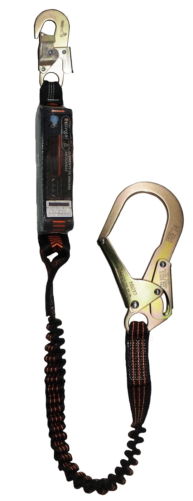 Imagen - COLA DE AMARRE DELTA CV1020EAM65 ELASTIZADA 1.5 MTS Y AMORTIGUADOR (MOSQUETONES DE 18 MM Y OTRO DE 65 MM)