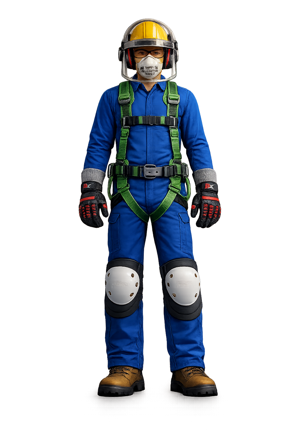 Trabajador con equipo de protección personal